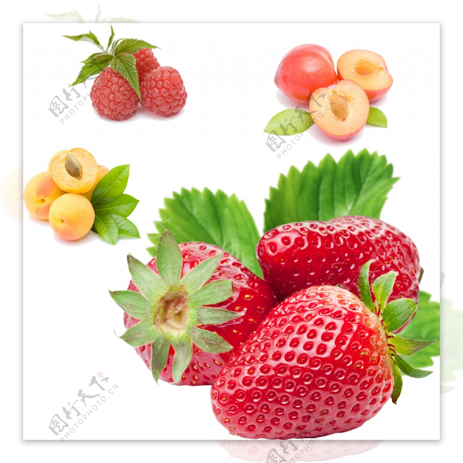 草莓油桃图片