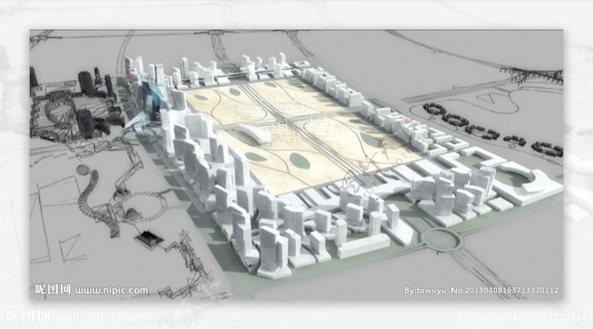 城市规划场景模型图片