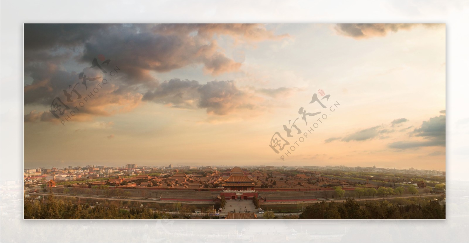 紫禁城全景图图片