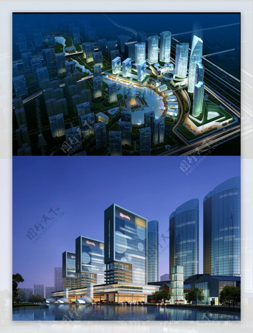 商业广场建筑模型图片