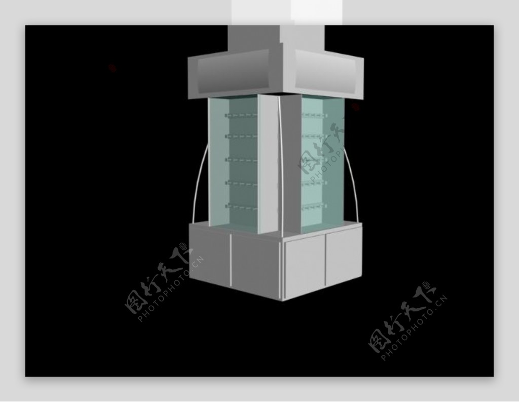 3D包柱模型图片