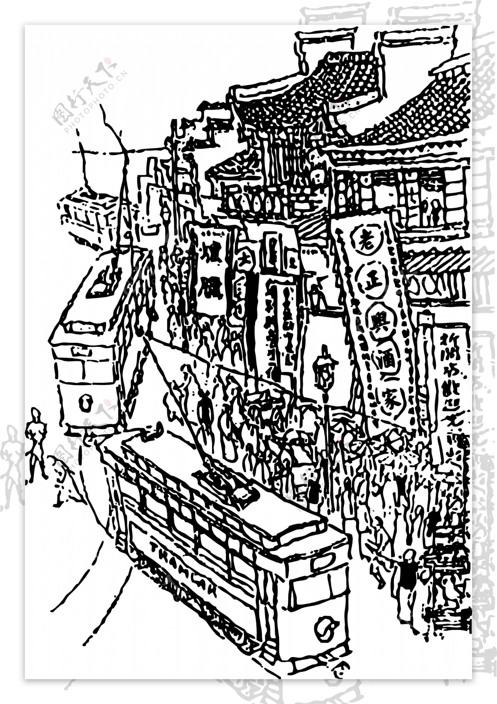 旧上海矢量图图片