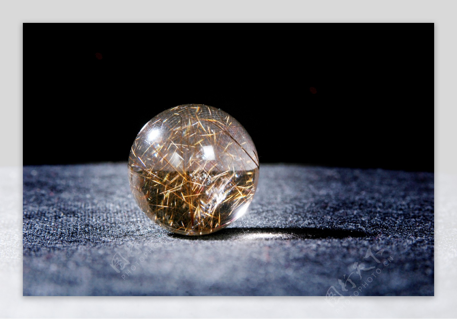 发晶球水晶图片