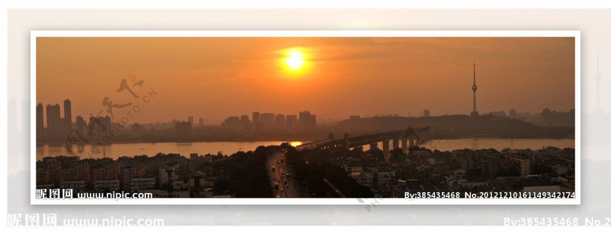 武汉市全景图图片
