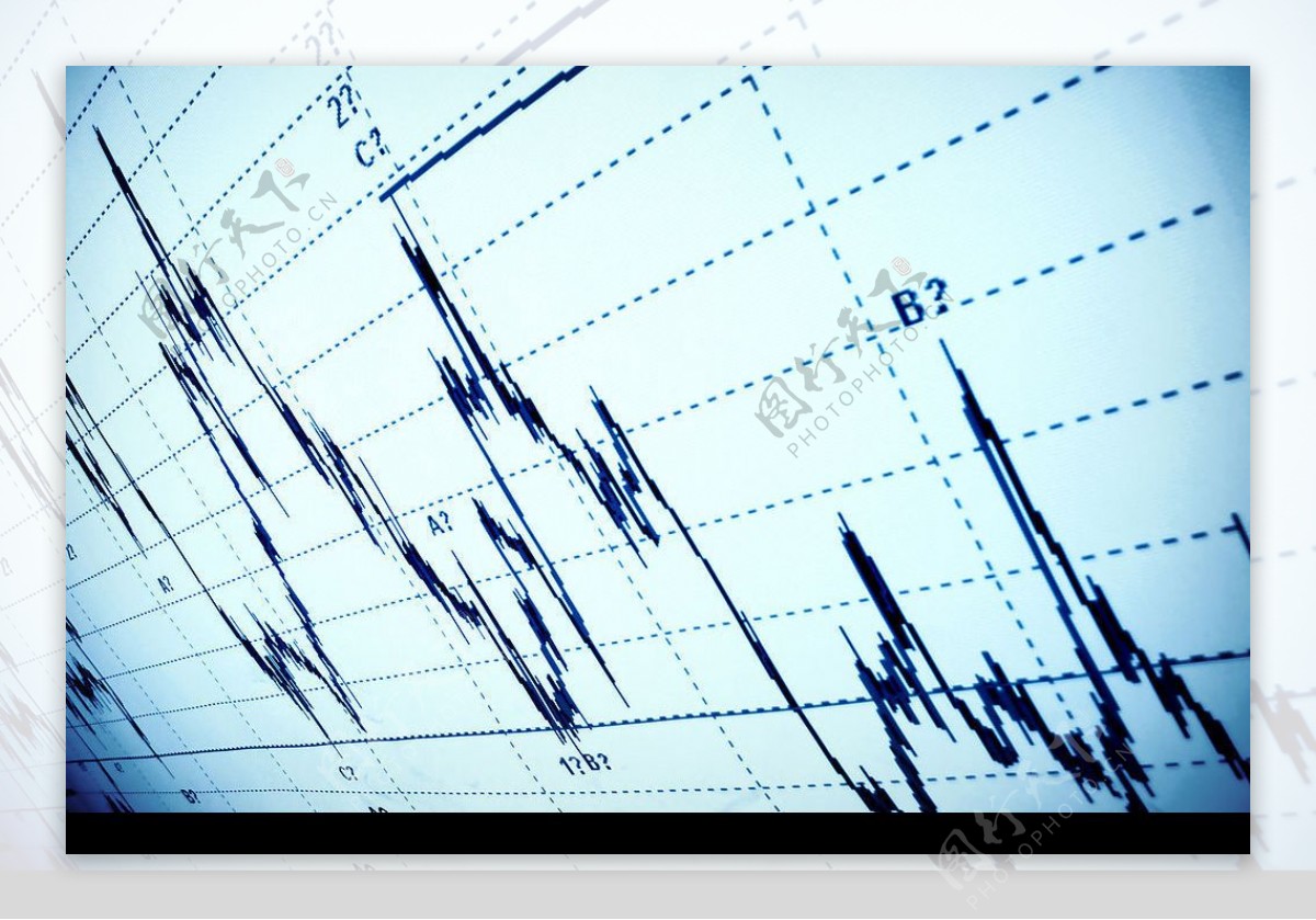 股票曲线图图片素材