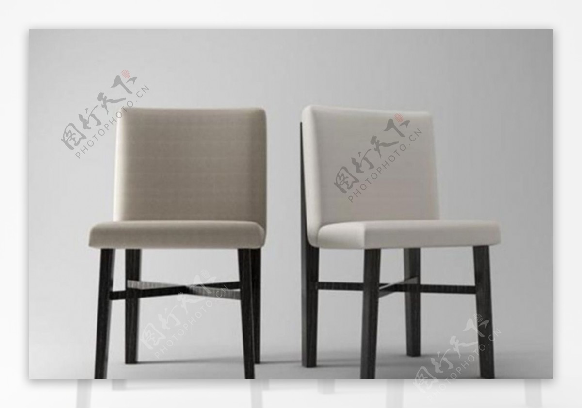 现代餐椅3D模型设计图片