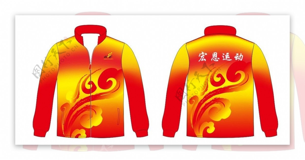 中国红风衣图片