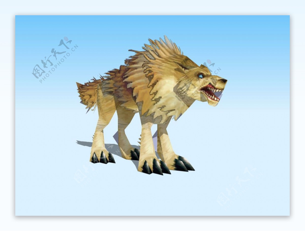 野狼3D模型图片