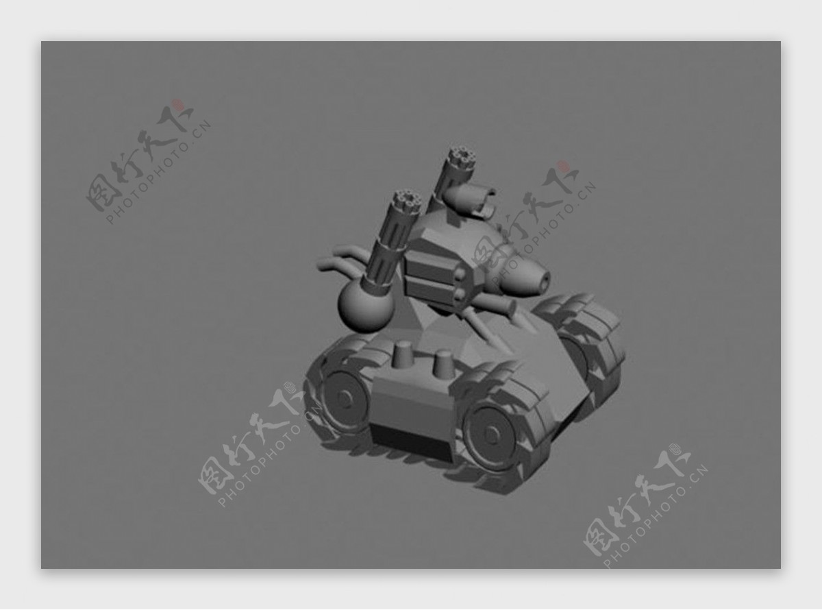 3DMAX坦克模型图片