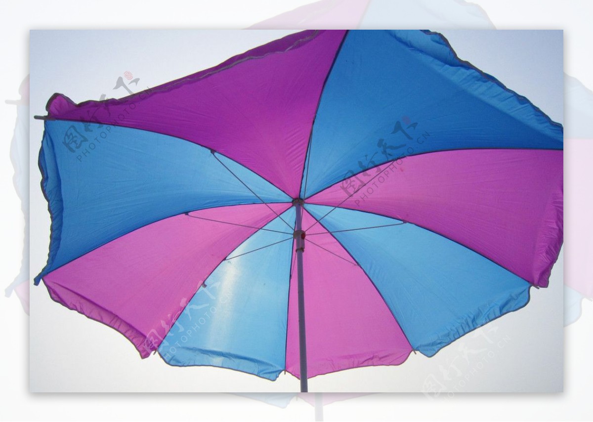 彩色遮阳伞图片