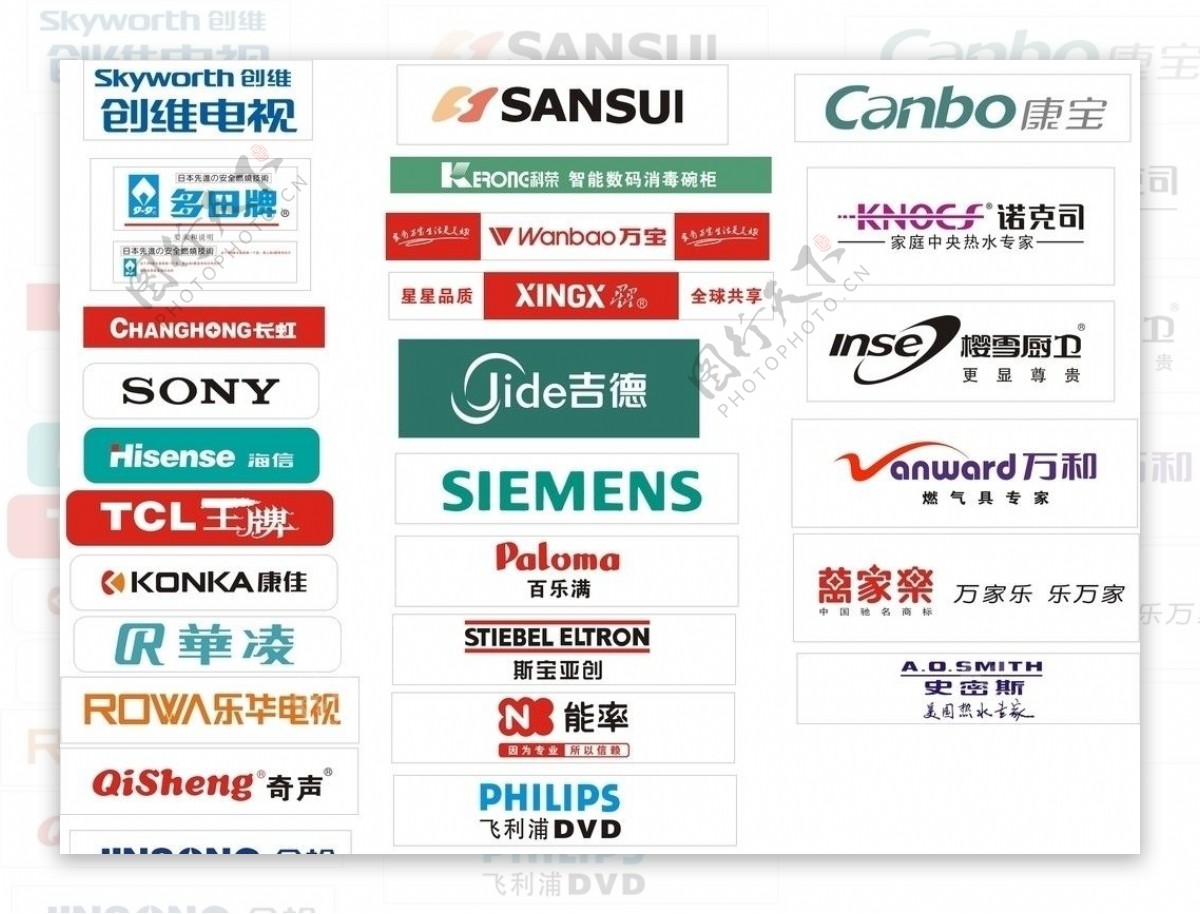 电器商标总汇图片