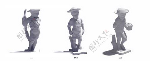 3D雕塑MAX素材图片
