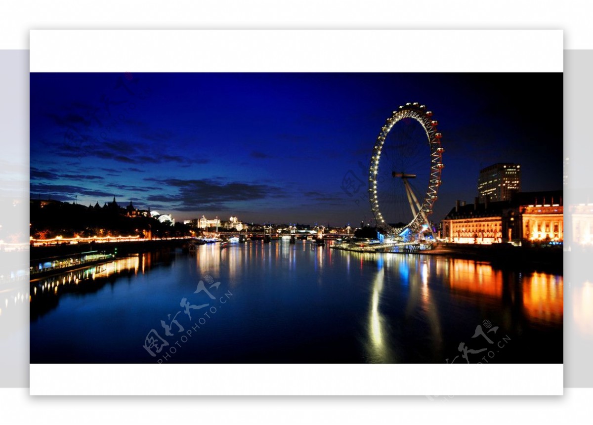 伦敦夜景图片