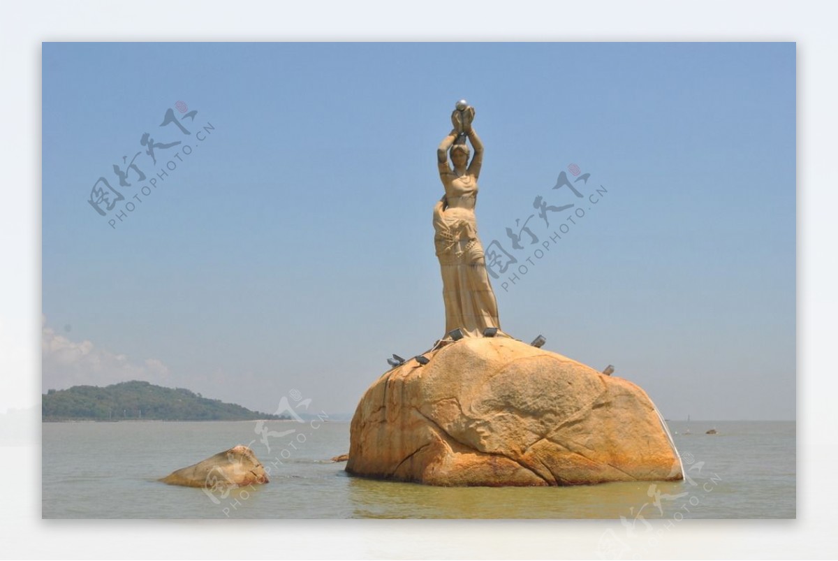 珠海渔女雕像图片