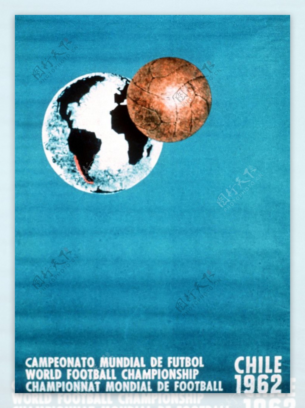 1962年智利世界杯海报图片