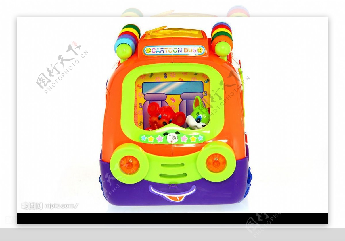 儿童玩具卡车彩色图片