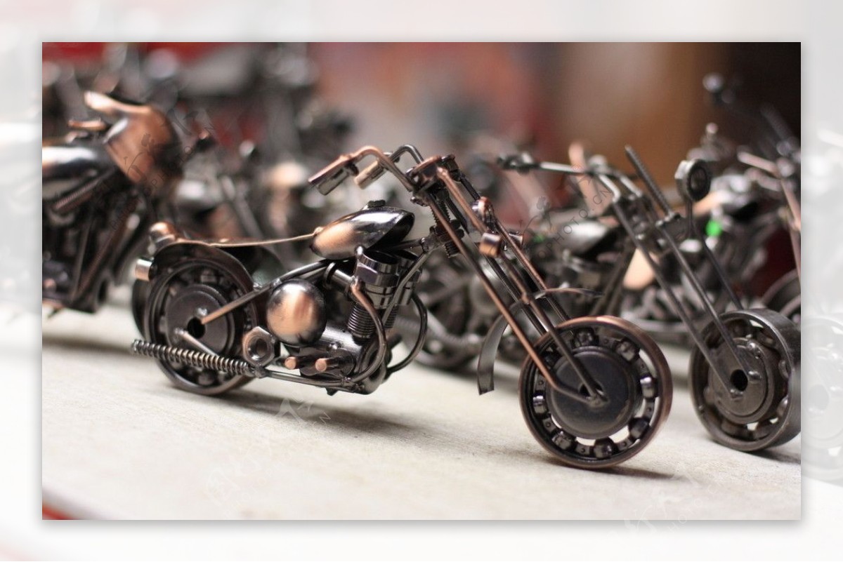 金属摩托模型图片