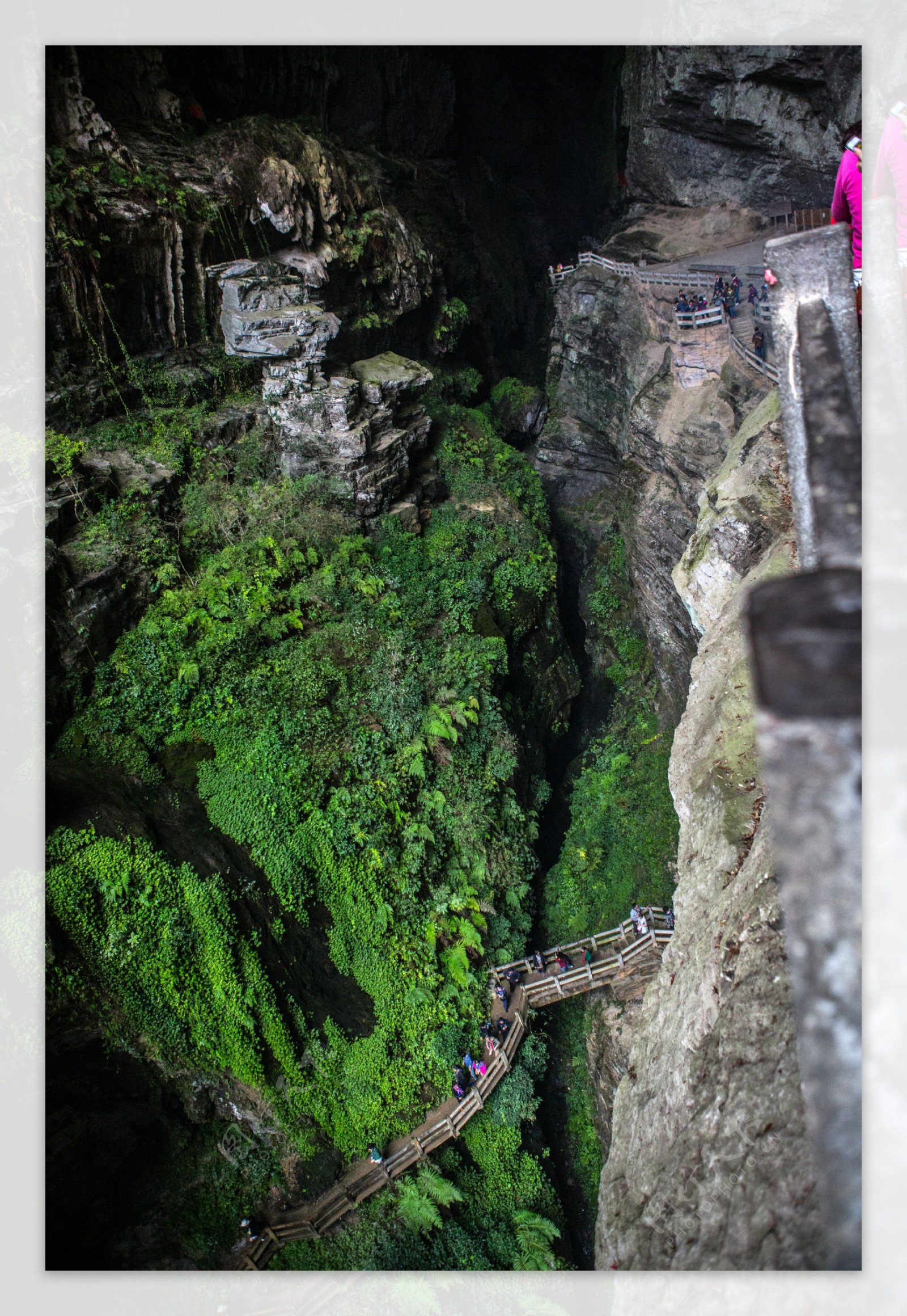 武隆龙水峡地缝景图片