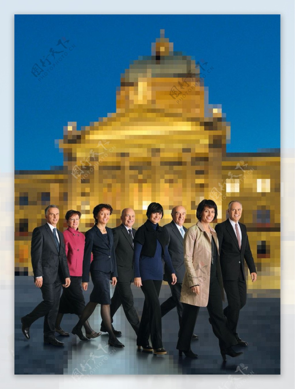 瑞士联邦委员会成员2010年图片