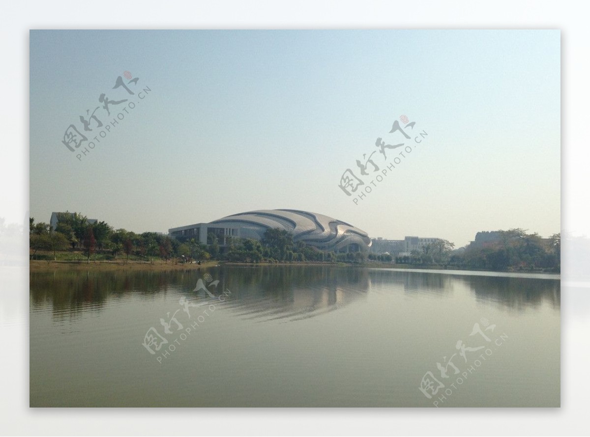 广州大学城中心湖图片