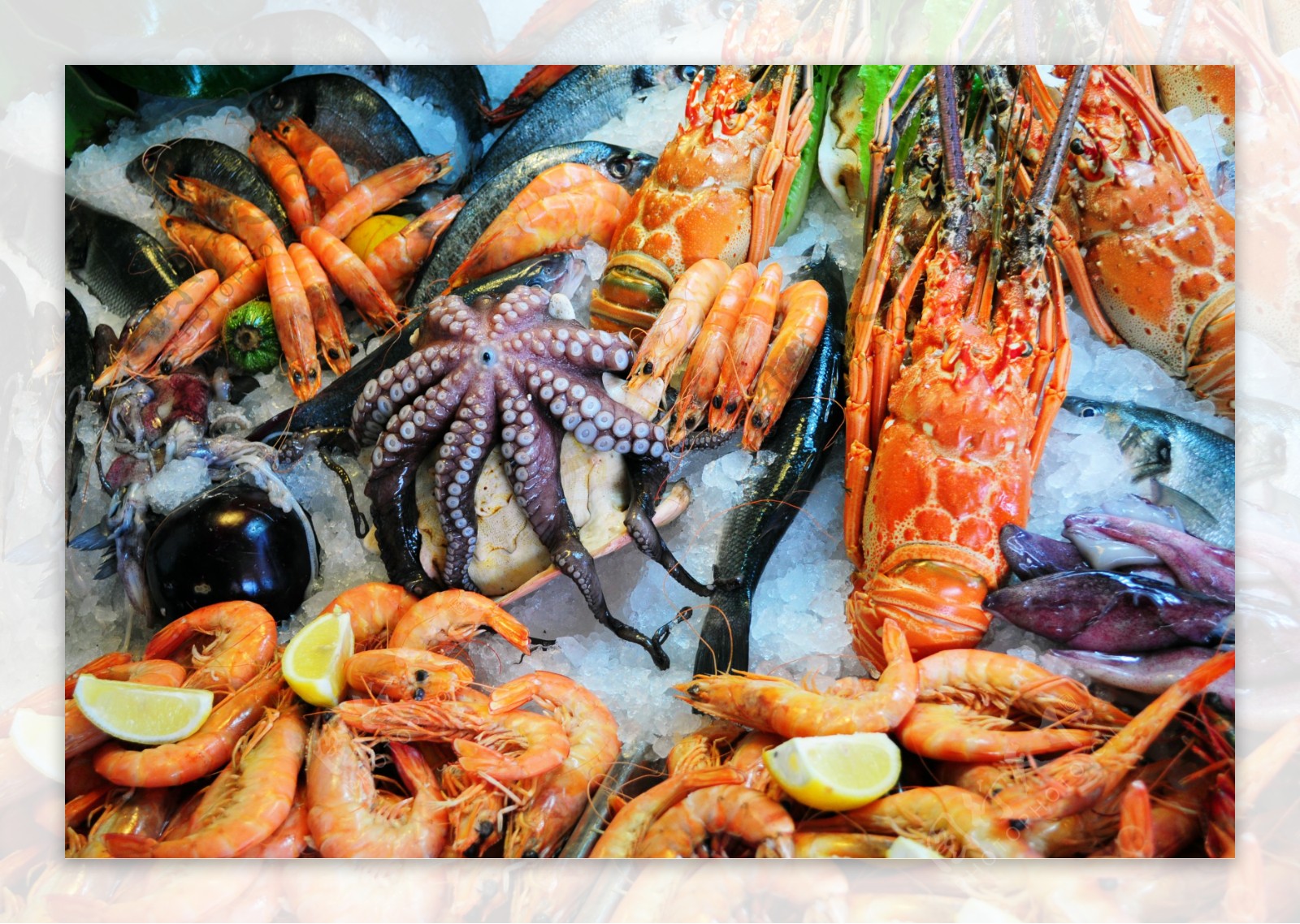 海鲜食物大餐图片