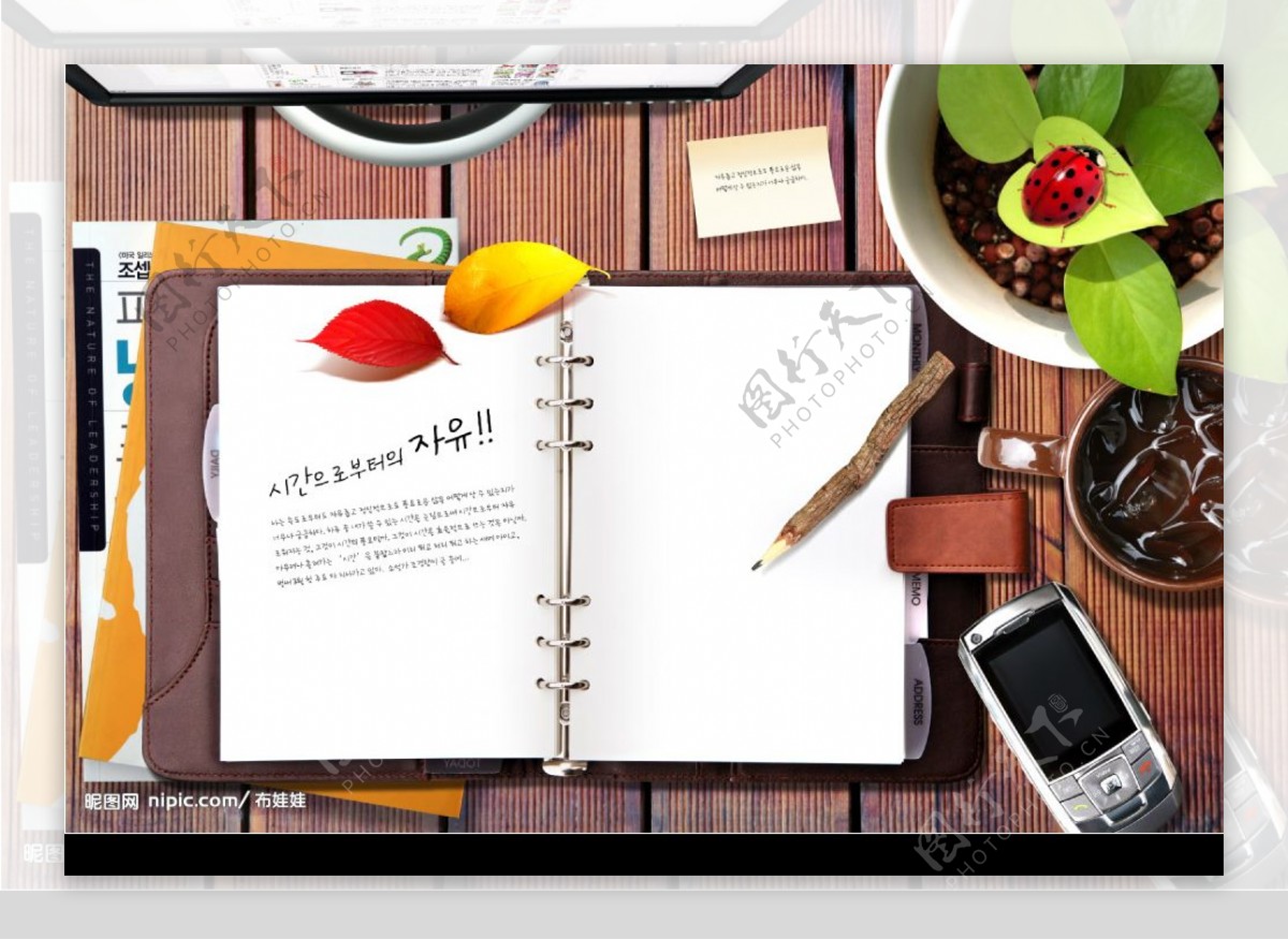 韩国广告办公桌图片