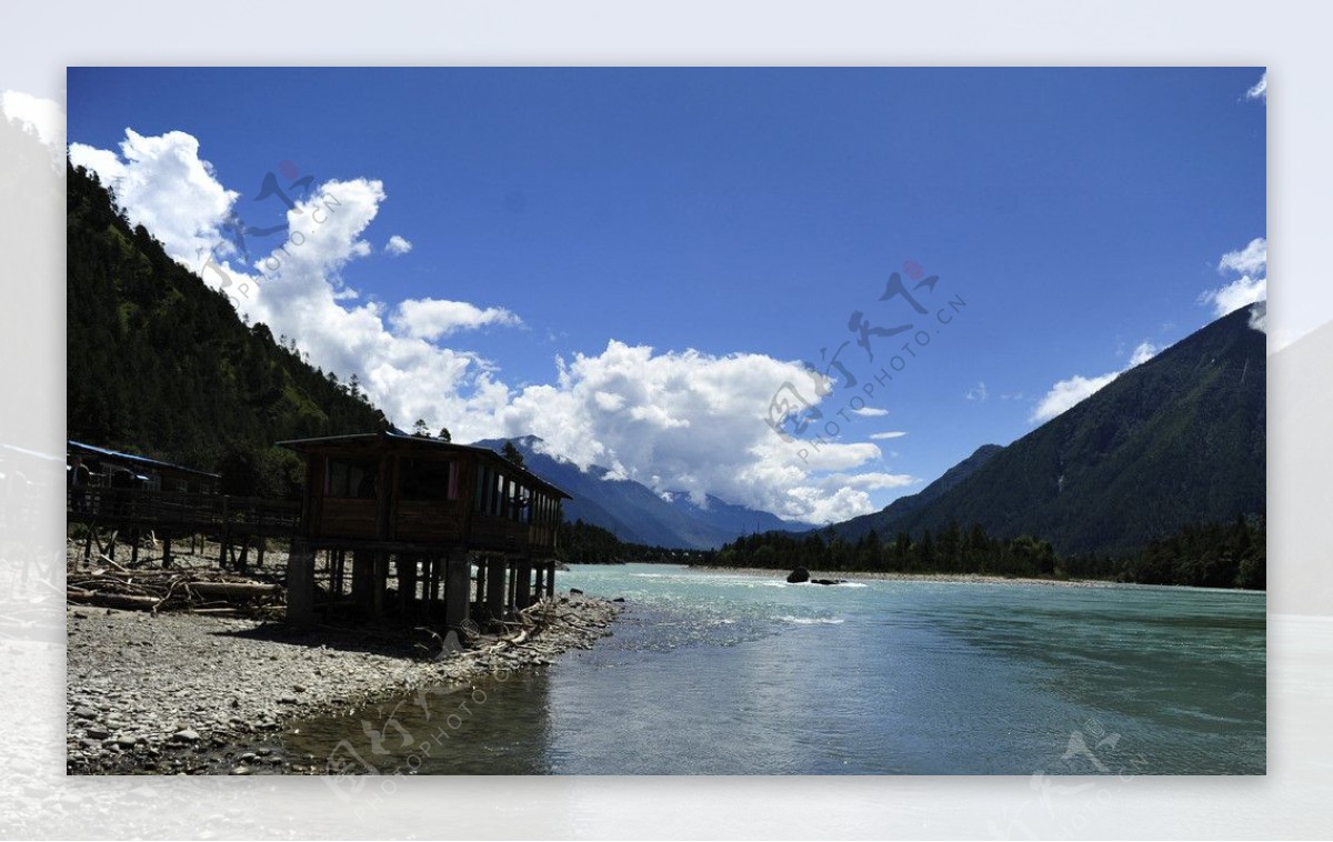 河流西藏图片