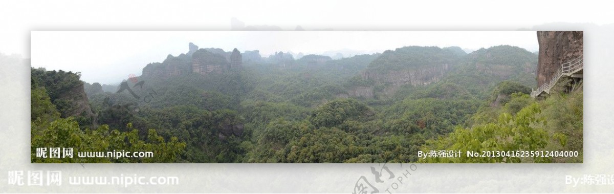 丹霞山远眺图片