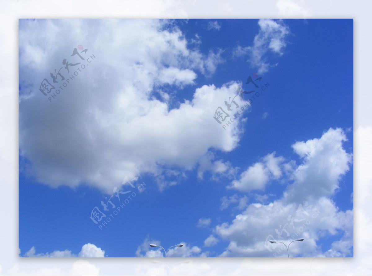 蓝天白云摄影素材图片
