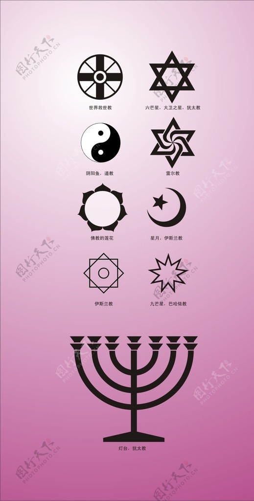 宗教标志图片