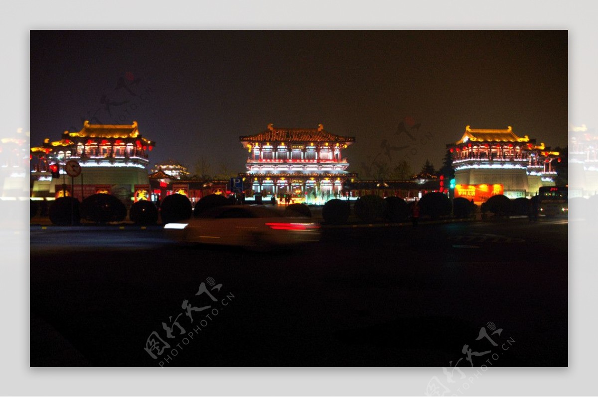 西安大唐芙蓉园夜景图片
