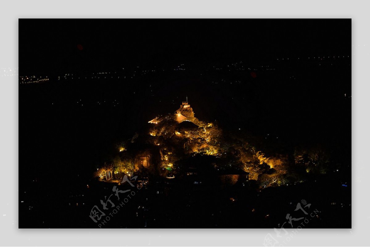 鼓浪屿日光岩夜景图片
