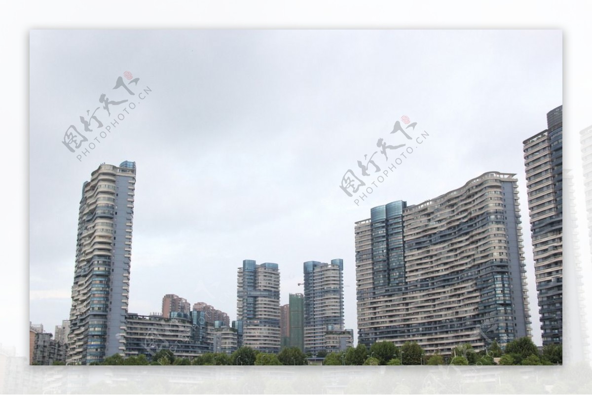 现代高层办公楼群3dmax 模型下载-光辉城市