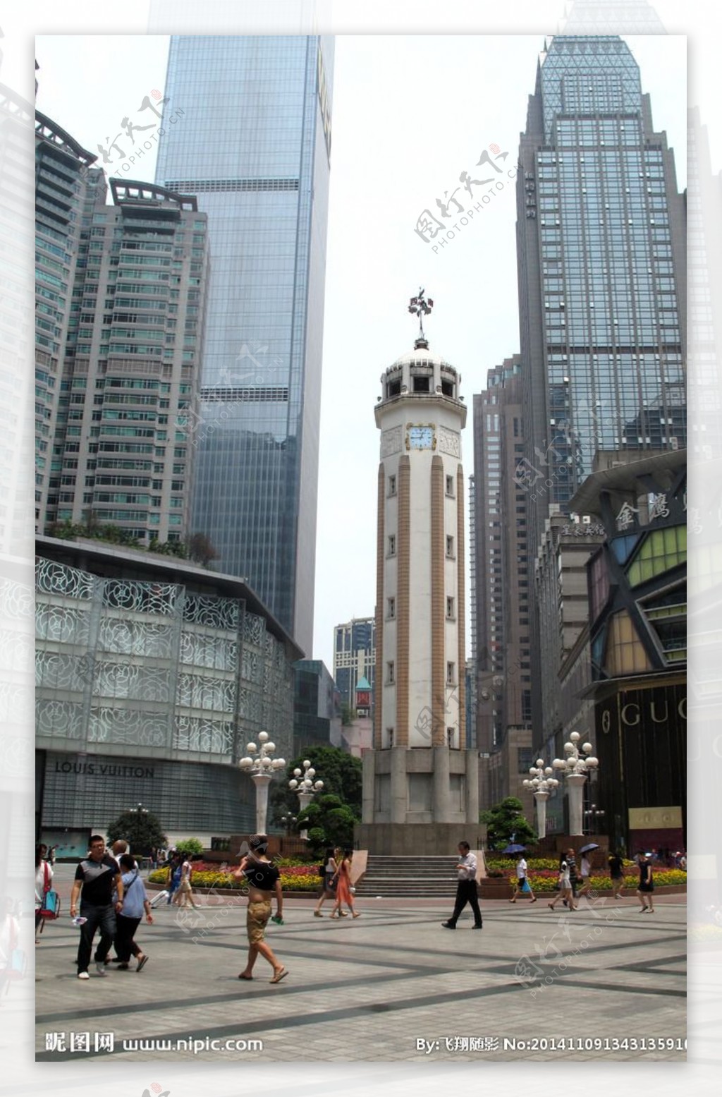 重庆解放碑购物街图片