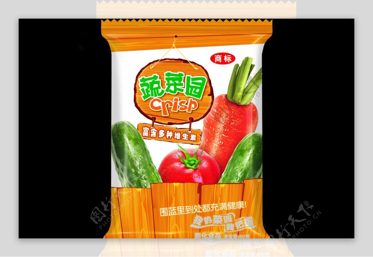 膨化食品蔬菜园图片