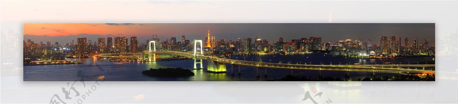 日本彩虹桥全景图片