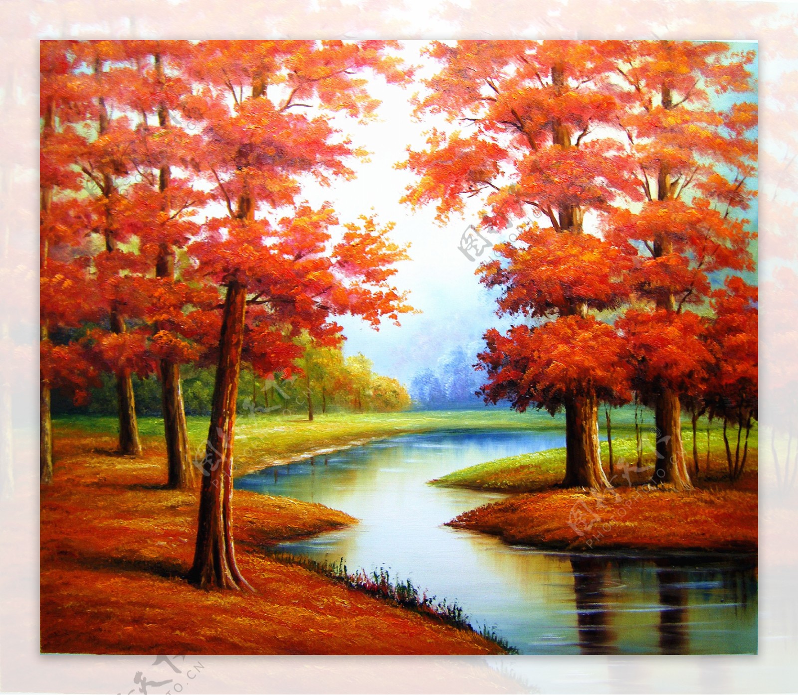 红树林油画图片