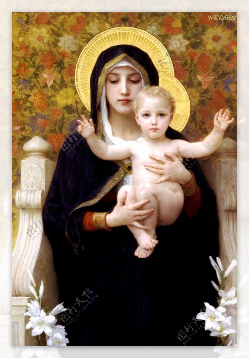 圣母抱耶稣图片素材-编号23670745-图行天下