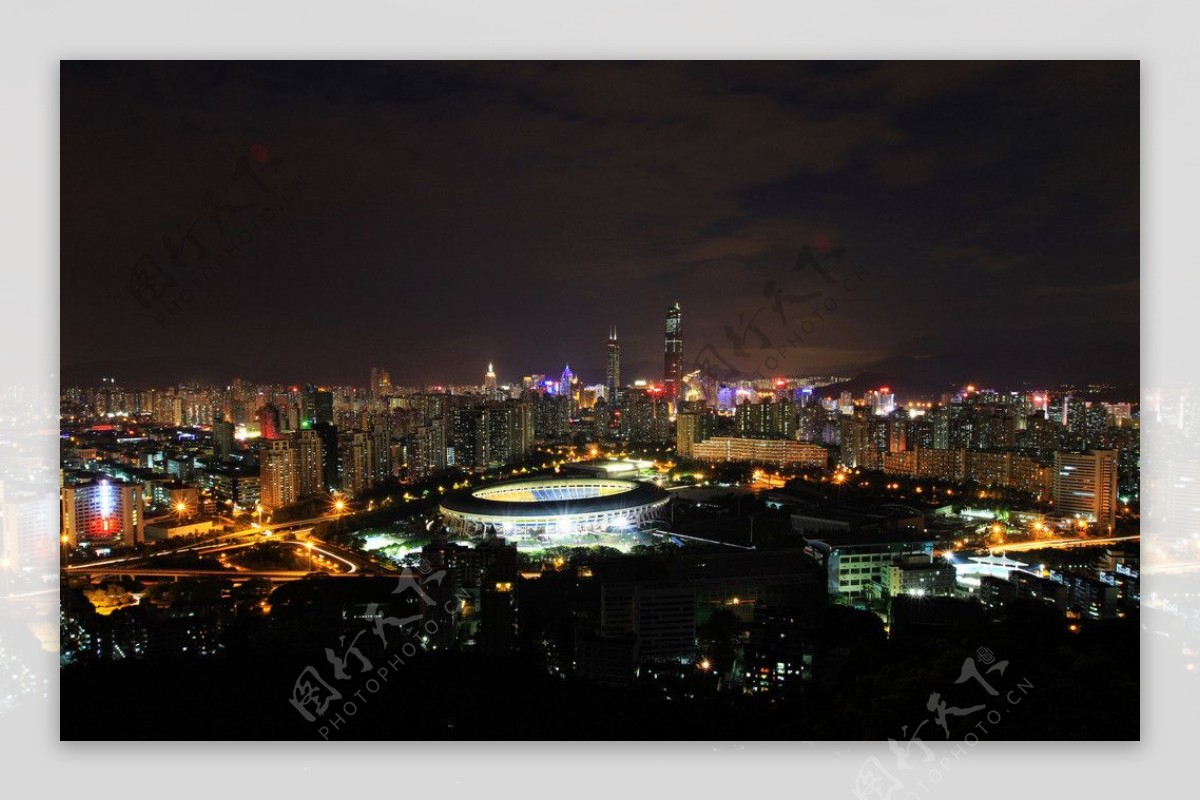 城市夜景美丽风光摄影图片