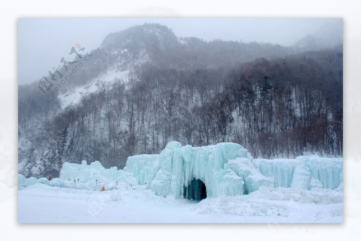 日本北海道雪景非高清图片