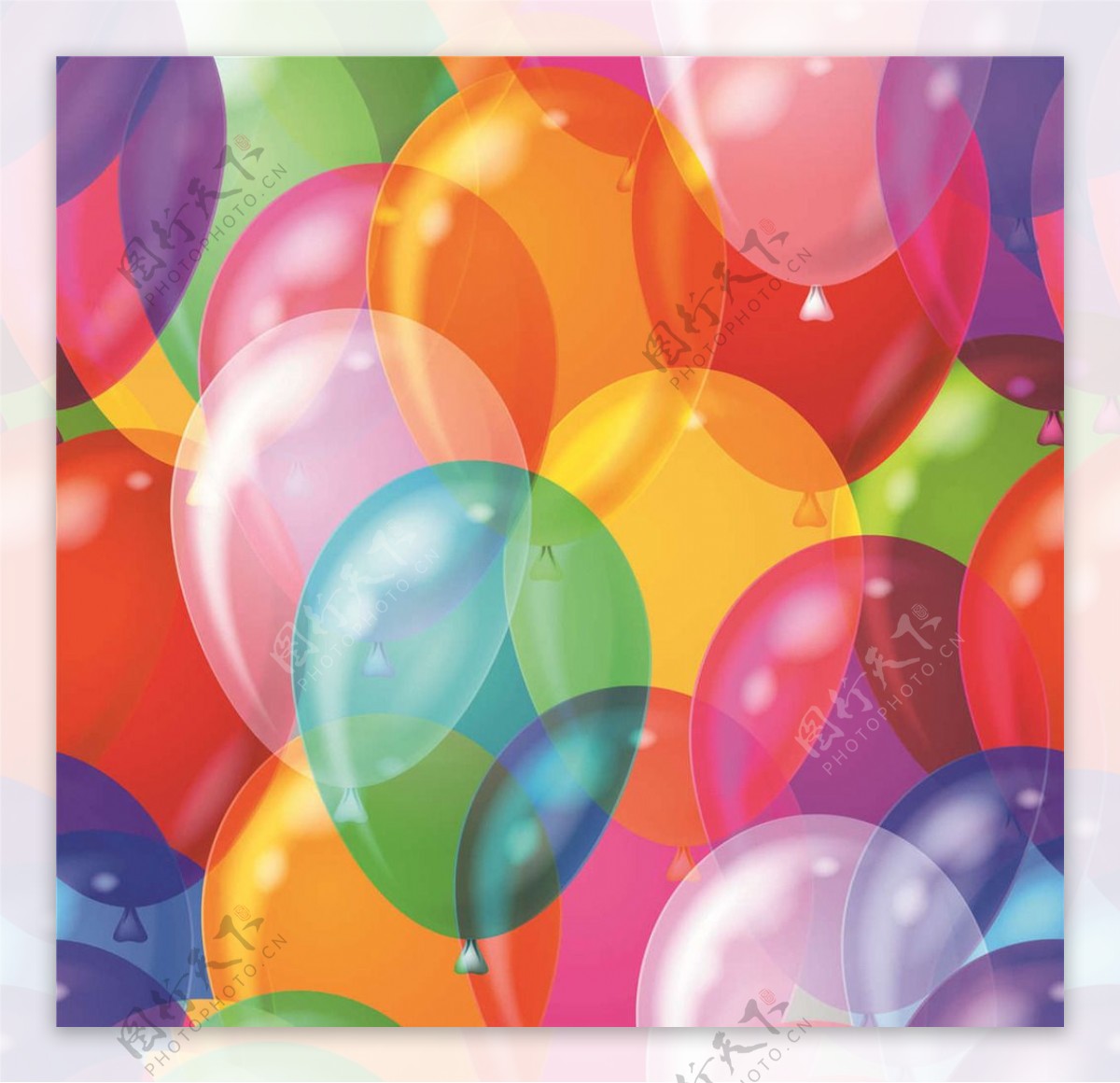 气球多彩彩色设计图片