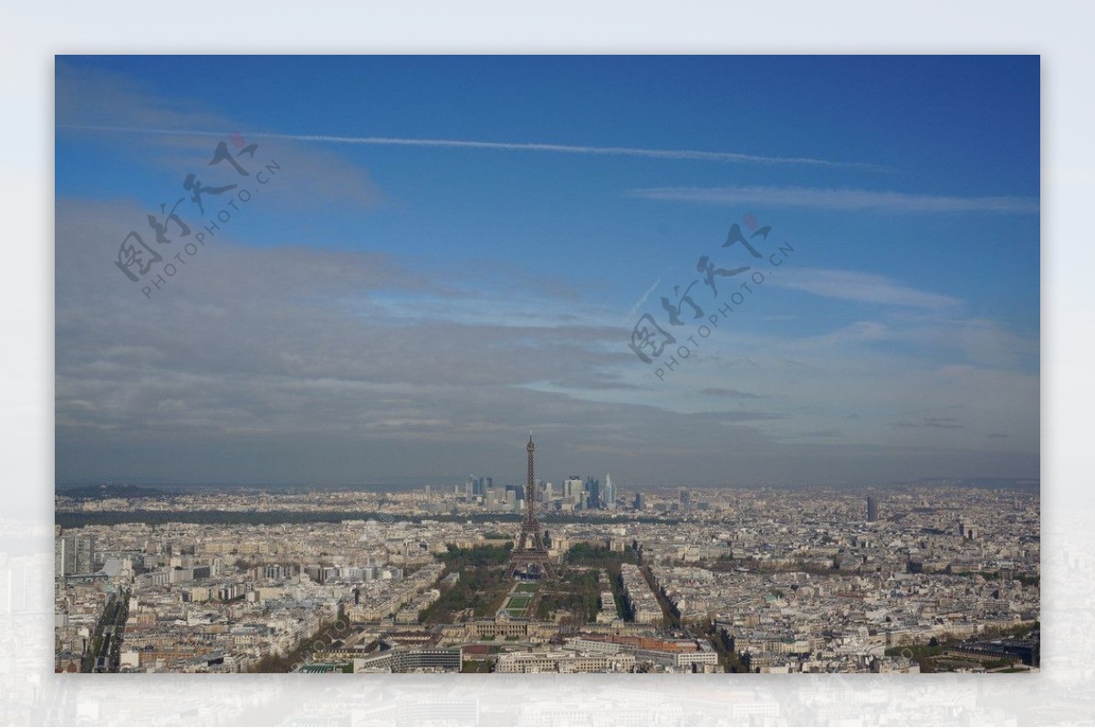 法国巴黎全景图片