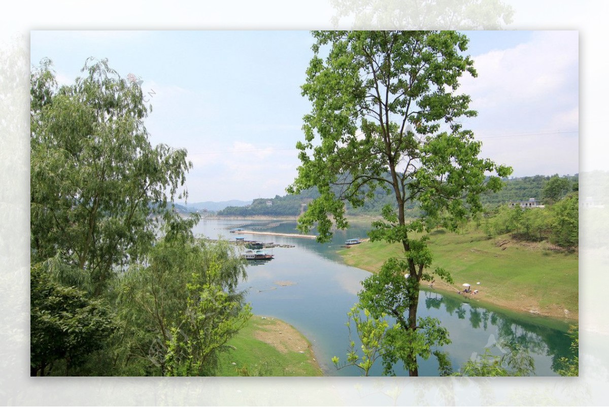 瀛湖风景图片