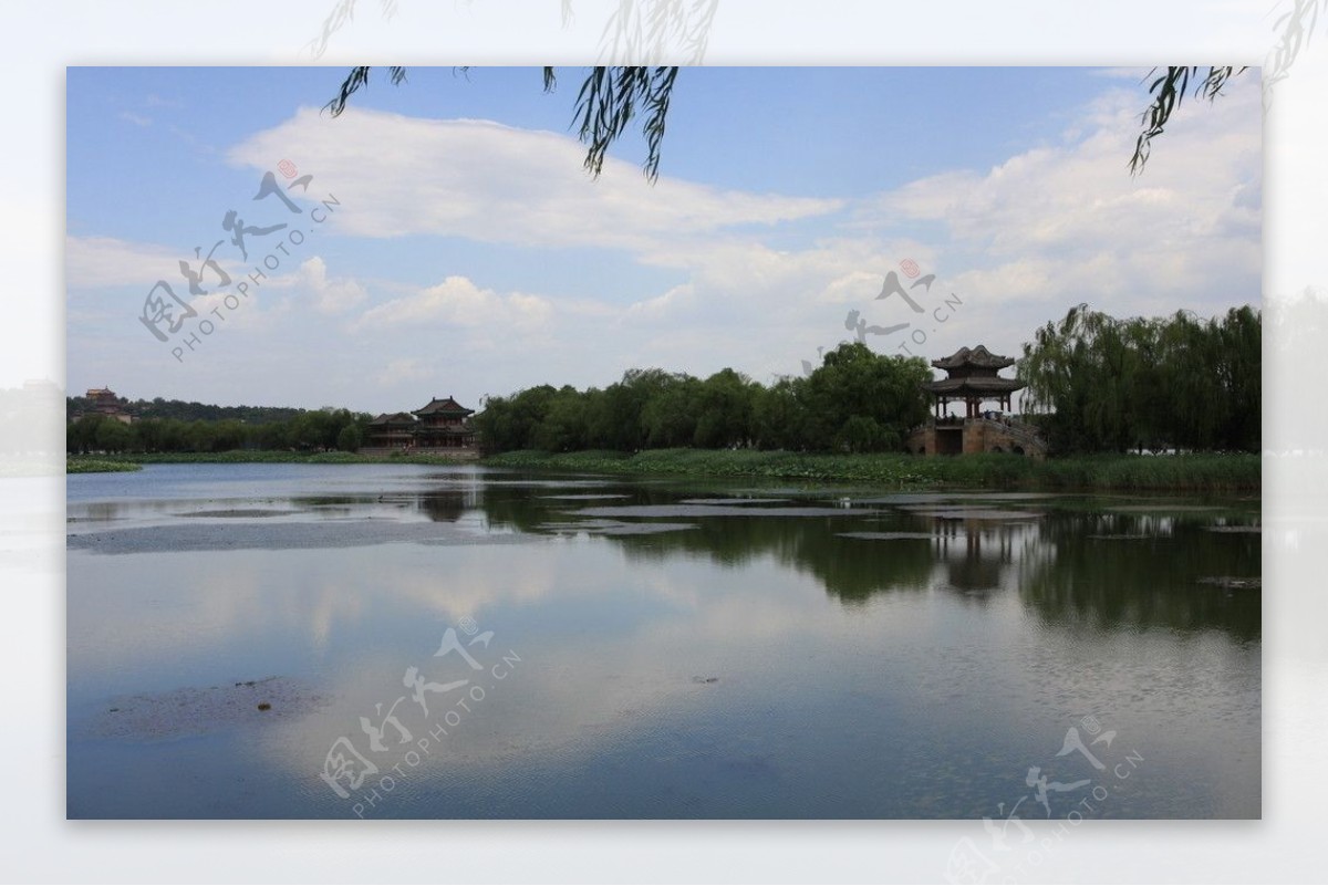 颐和园昆明湖西提亭桥图片