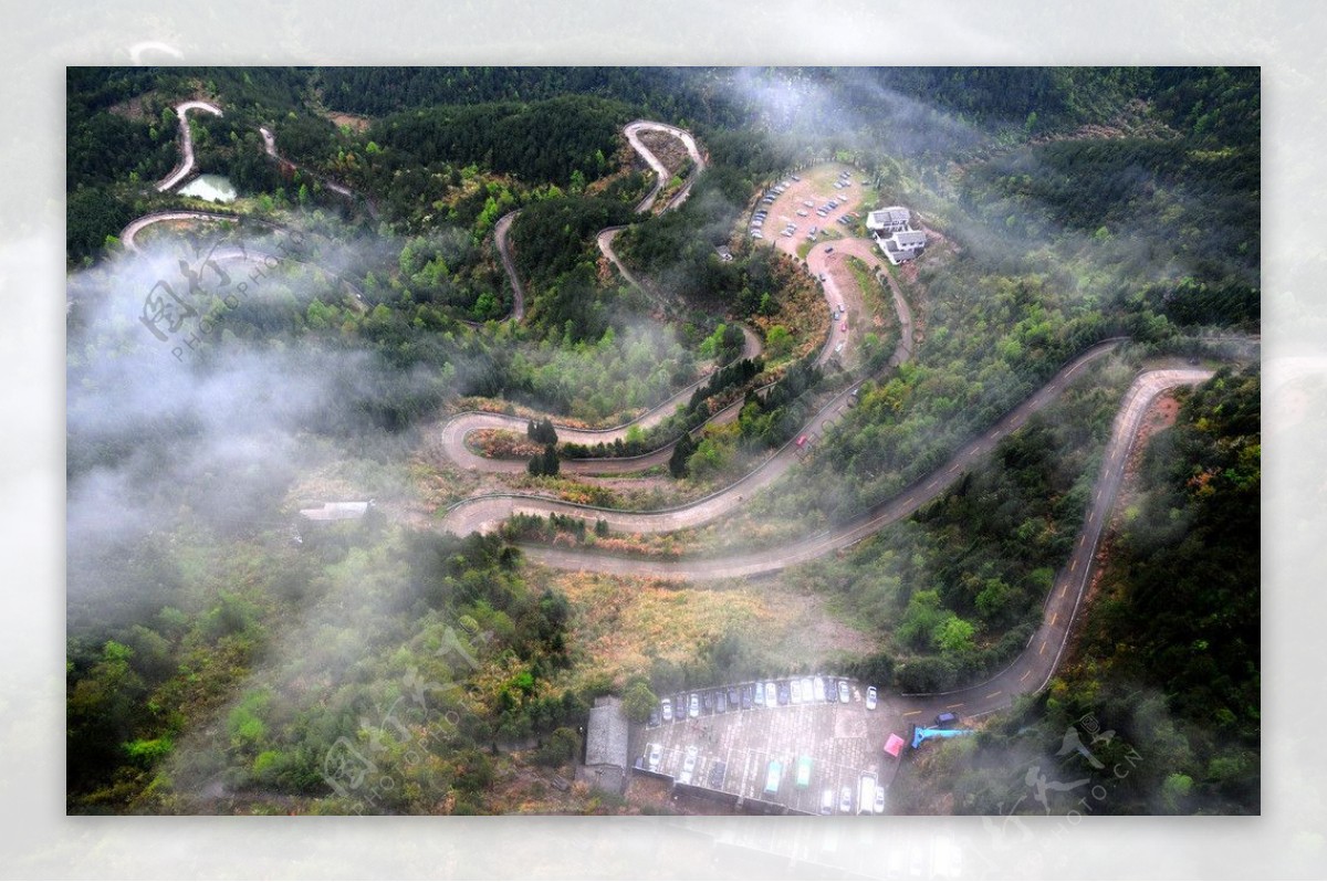 仙居景新岩俯瞰图片