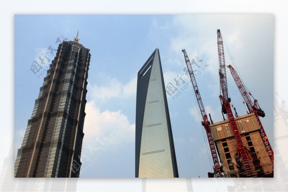 上海摩天大楼三巨头图片
