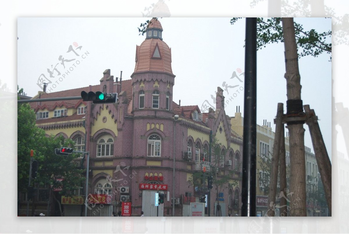 德国风情街欧式建筑图片