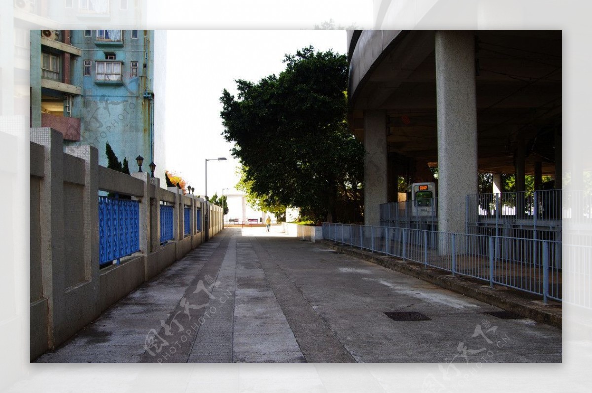 香港屯门码头道路图片