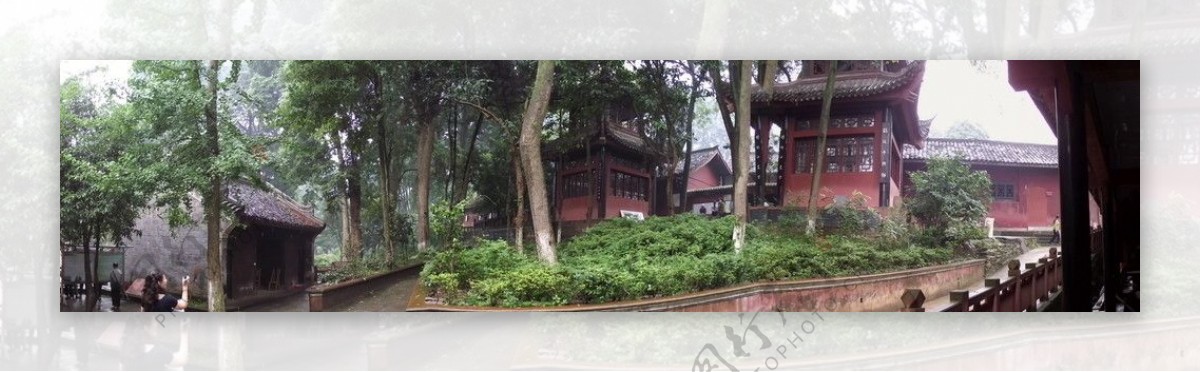 邛崃白鹤山鹤林寺宽屏图片