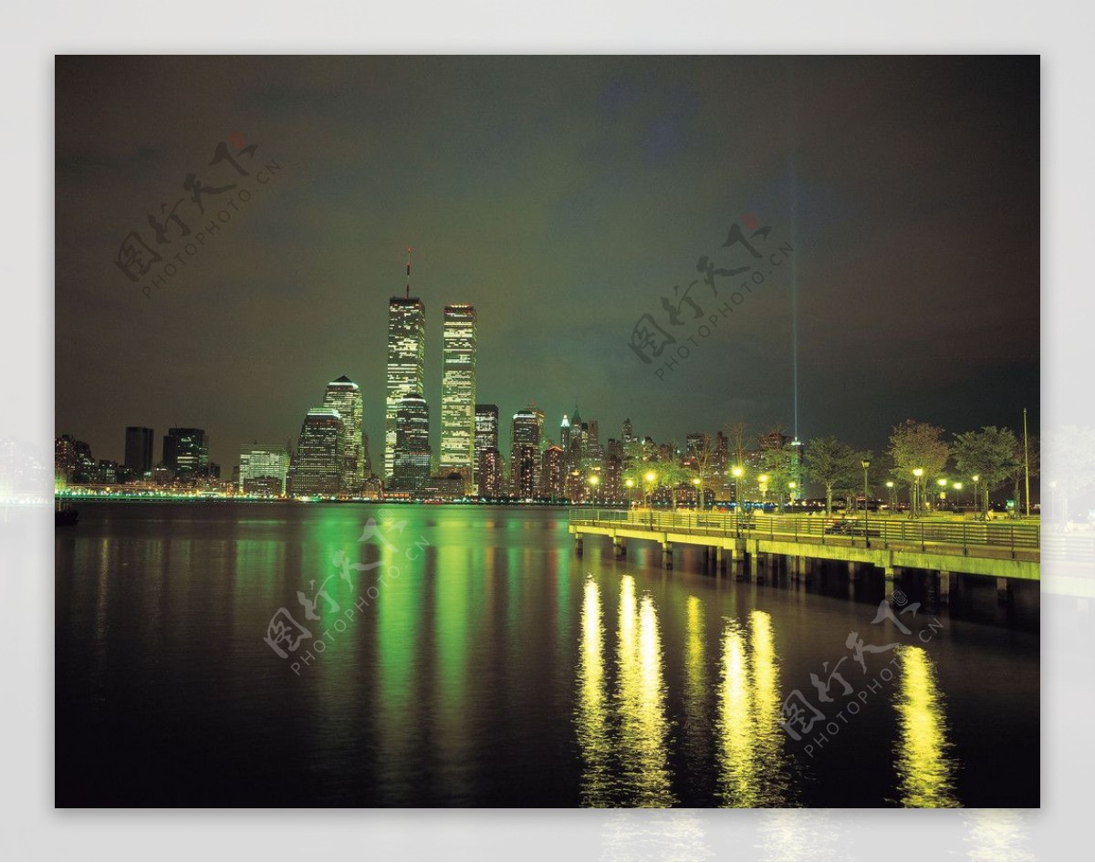 高清夜晚城市摄影素材图片